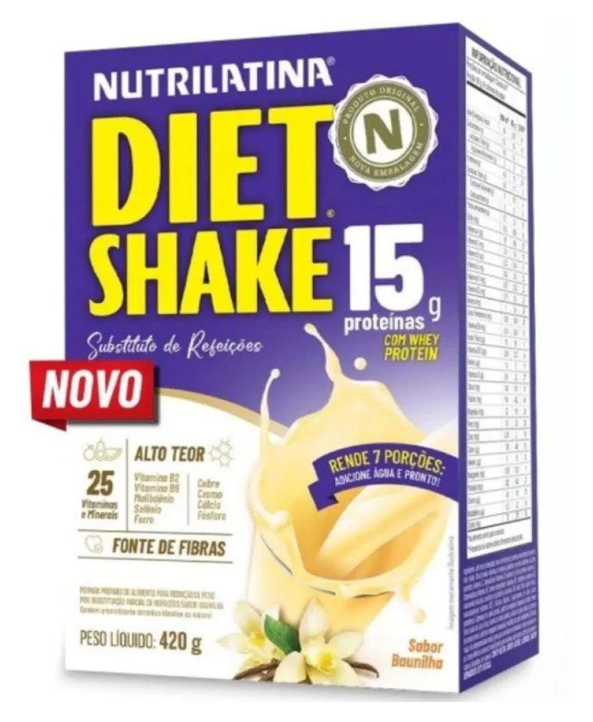 Diet Shake Sabor Baunilha 420g Nutrilatina