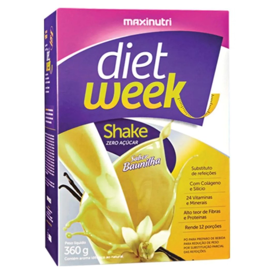 Diet Week Shake 360g – Baunilha – Maxinutri