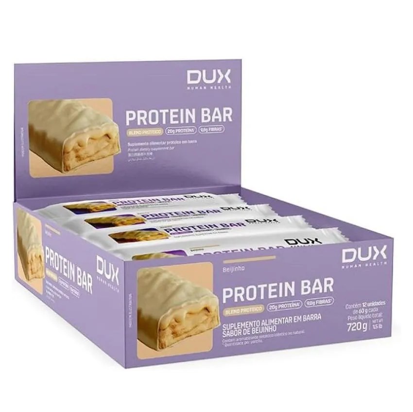 Dux Protein Bar Display (12 Unid. 60g) – Beijinho