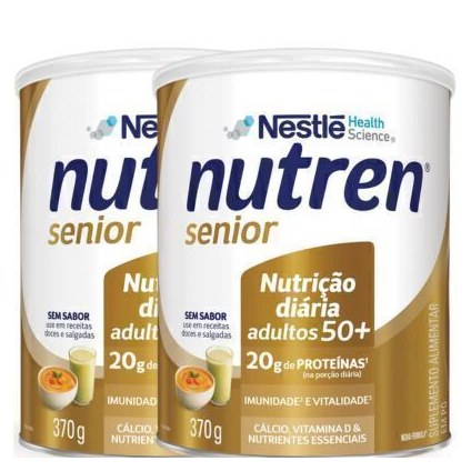 Complemento Alimentar Nutren Senior Sem Sabor 370G 2 Unidades