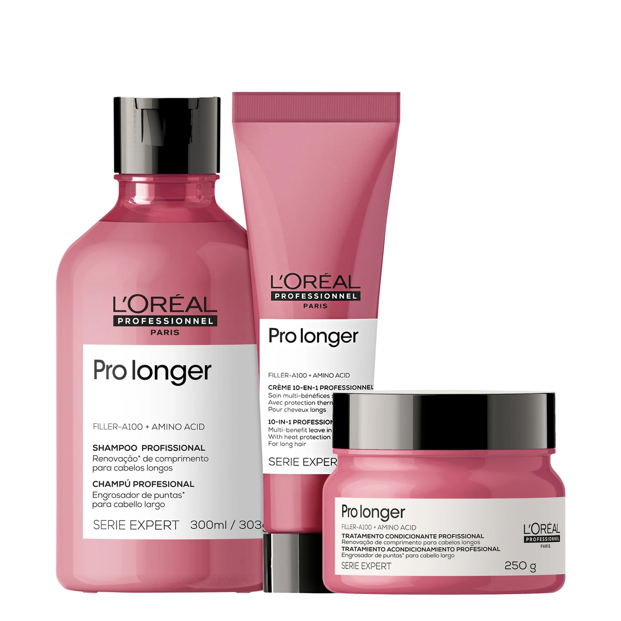 Kit L’Oréal Professionnel Serie Expert Pro Longer Preenchimento de Pontas (3 Produtos)