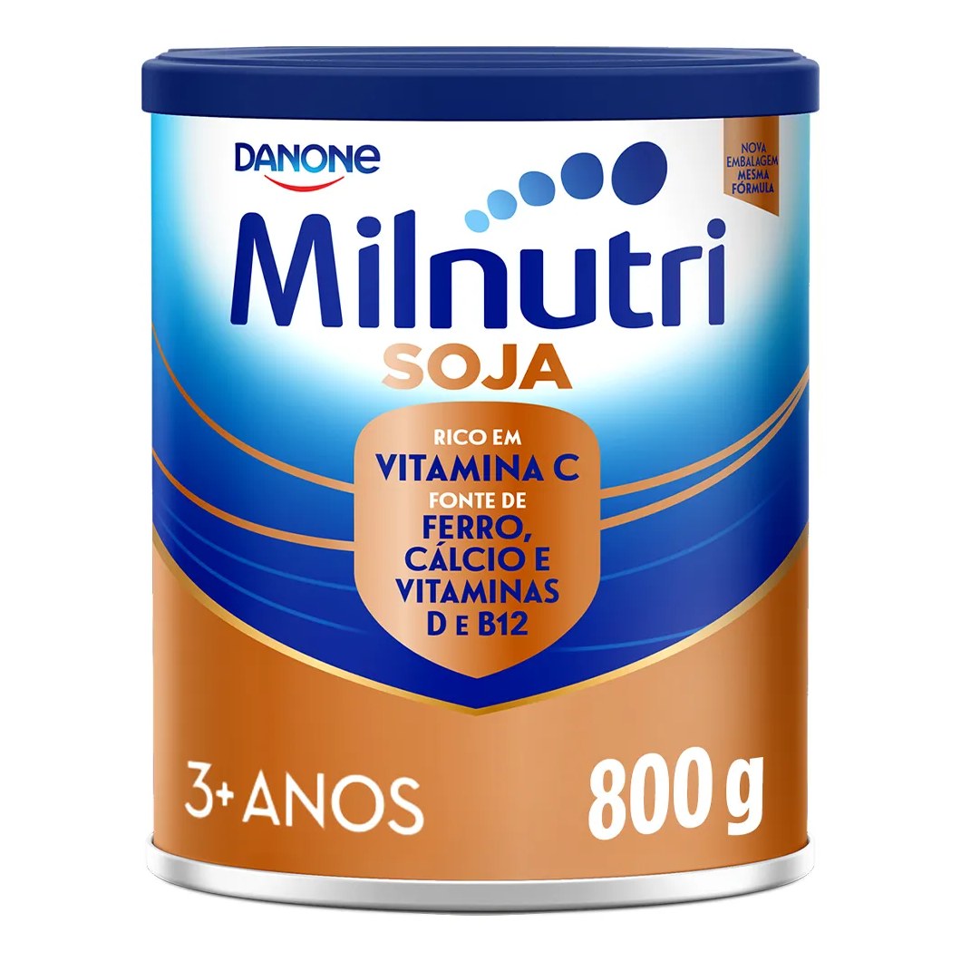 Pó para Preparo de Bebida Milnutri Premium Soja Danone 1 a 5 anos 800g