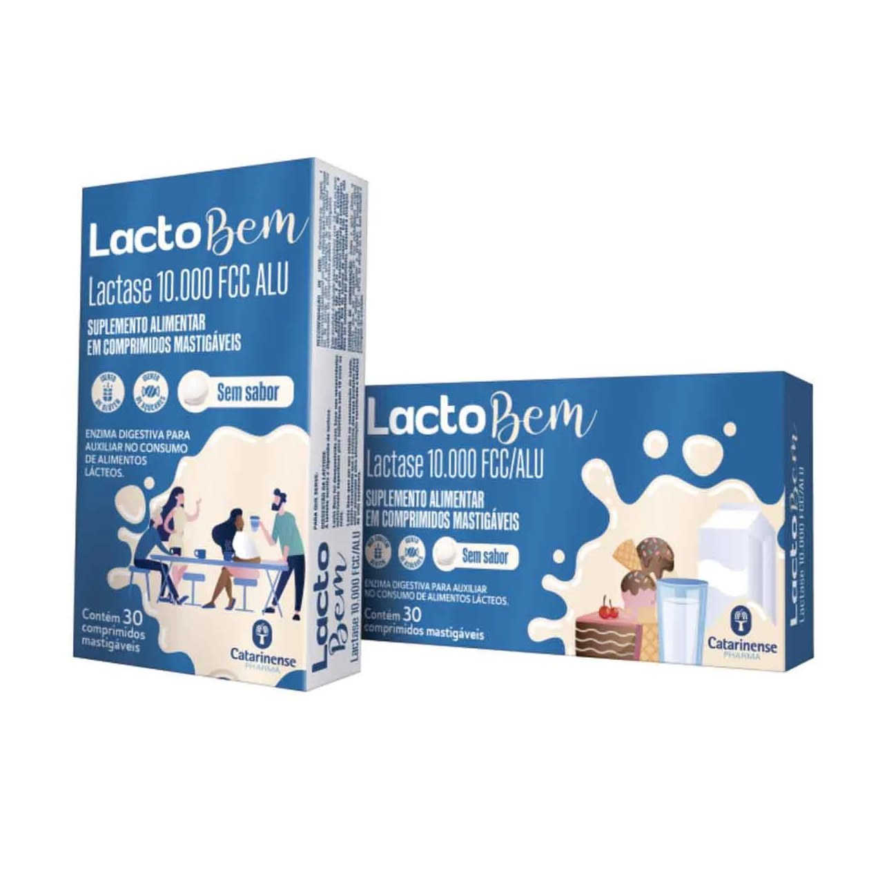 LactoBem Suplemento Alimentar de Lactase Sem Sabor 30 comprimidos