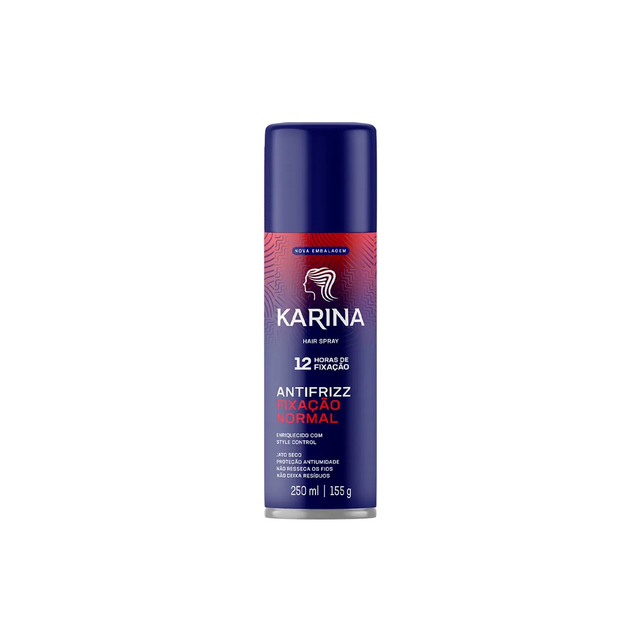 Hair Spray Karina Versatilidade & Vitalidade Fixação Normal com 250ml
