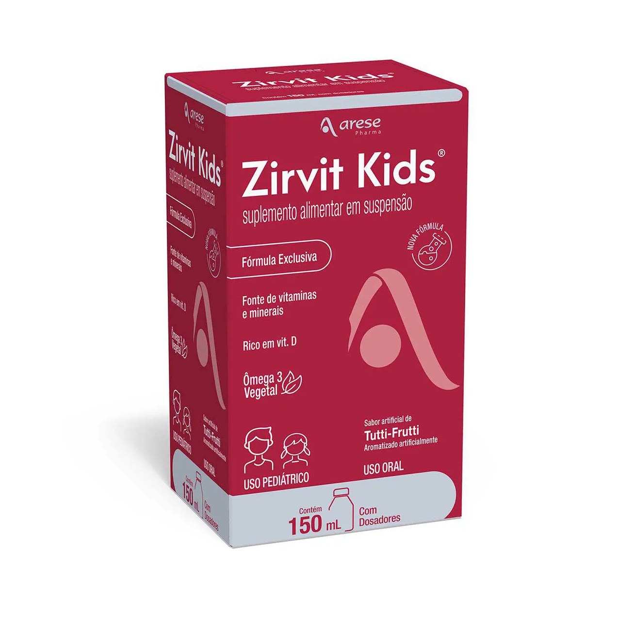 Polivitamínico Zirvit Kids Tutti-Frutti Infantil 150ml + Dosador