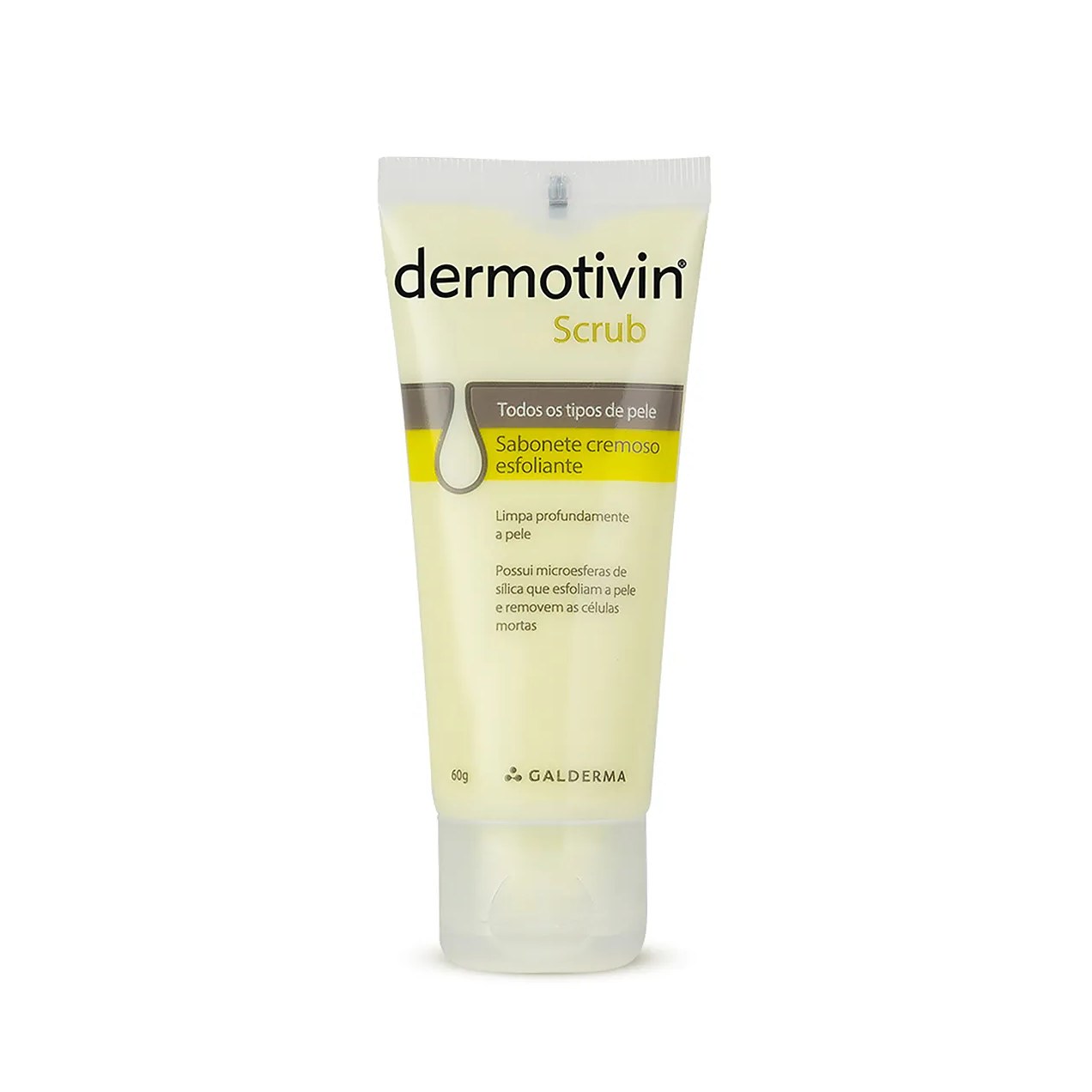 Sabonete Líquido Cremoso Esfoliante Dermotivin Scrub com 60g
