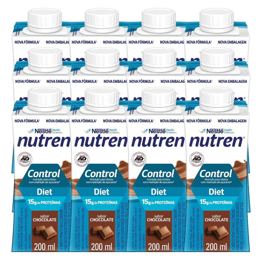 Complemento Alimentar Nutren Control Chocolate 200Ml 12 Unidades