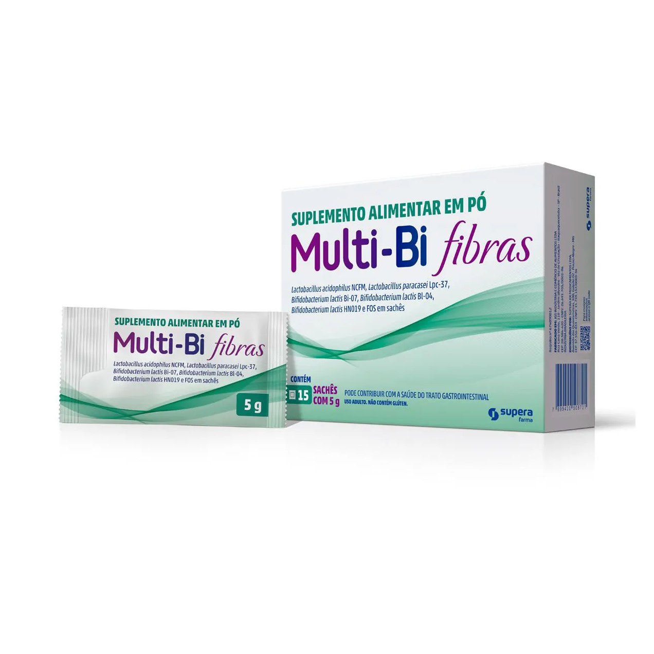 Fibra em Pó Multi-Bi Fibras 15 sachês