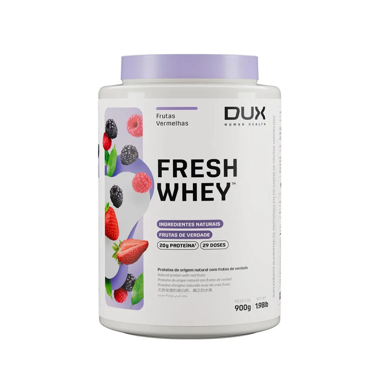 Fresh Whey Dux Frutas Vermelhas 900g