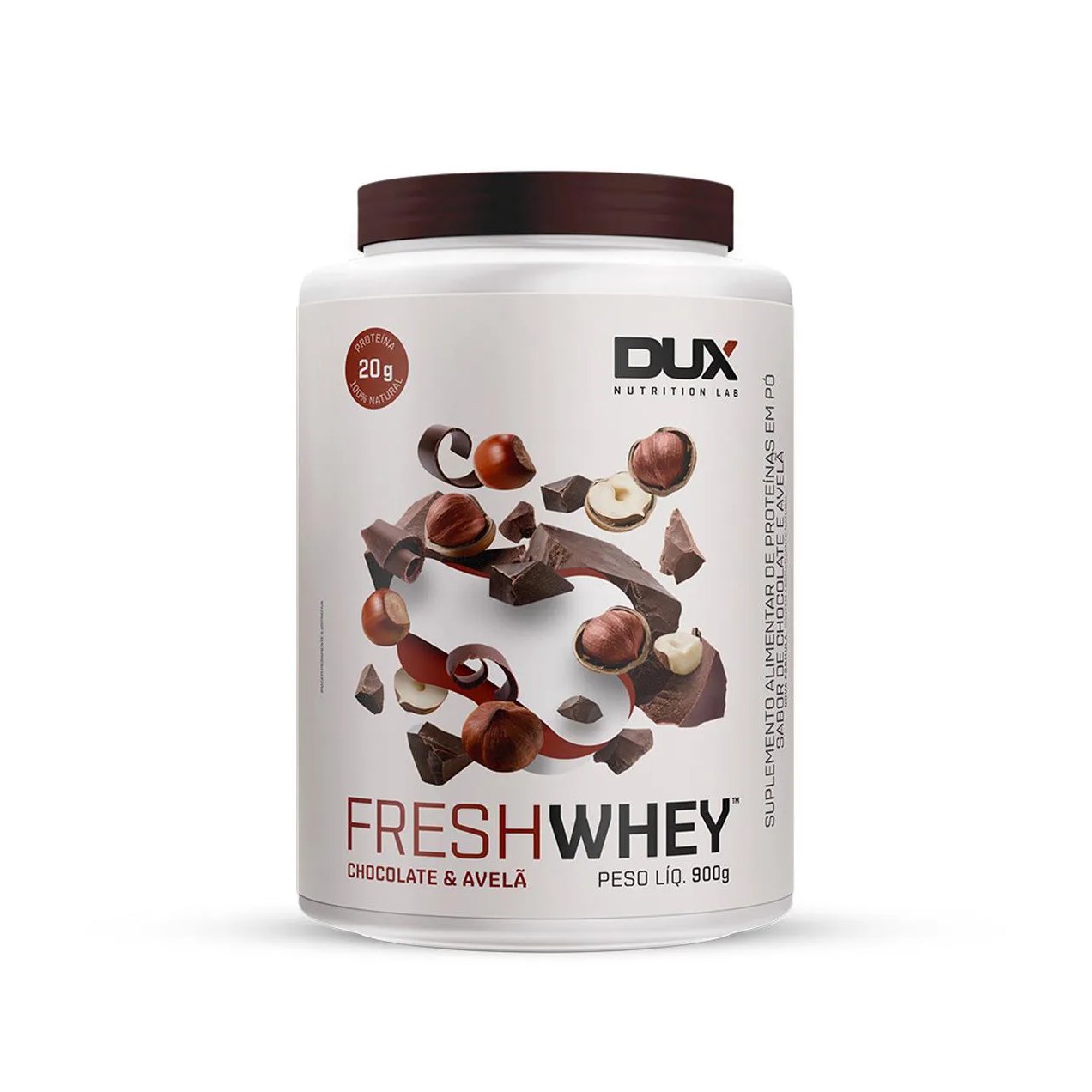 Fresh Whey Dux Nutrition Chocolate & Avelã 900g
