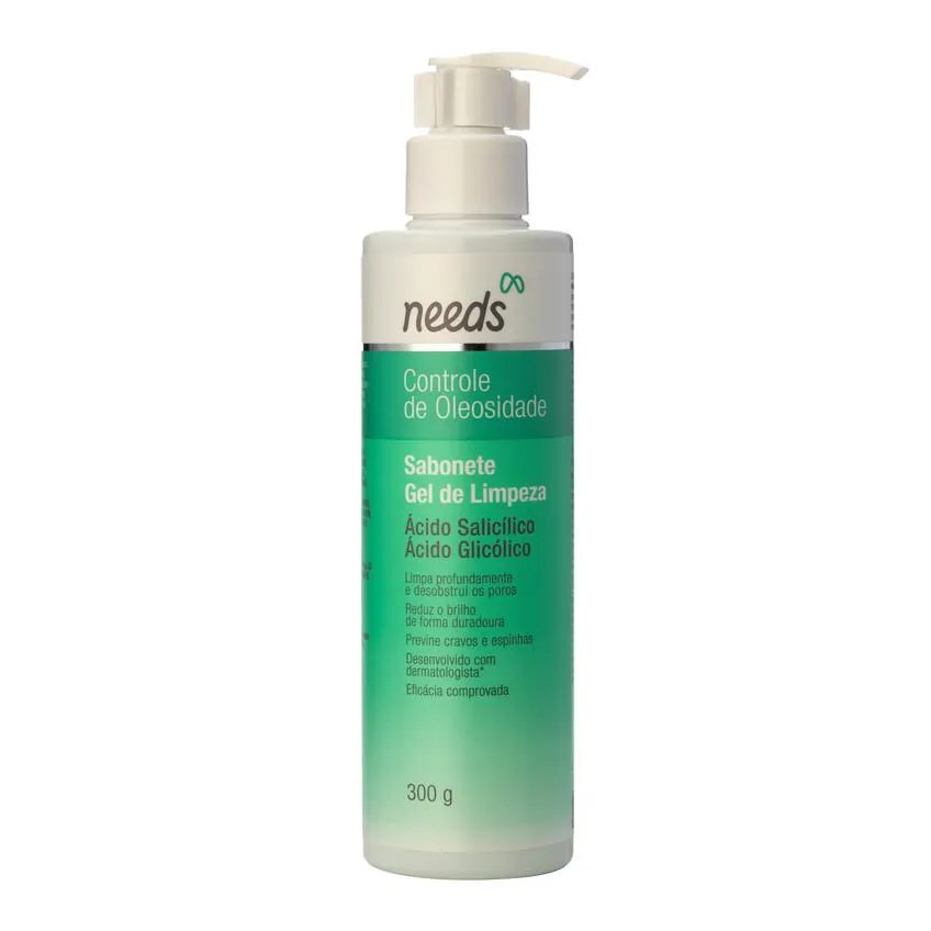 Gel de Limpeza Facial Needs Controle de Oleosidade 300g