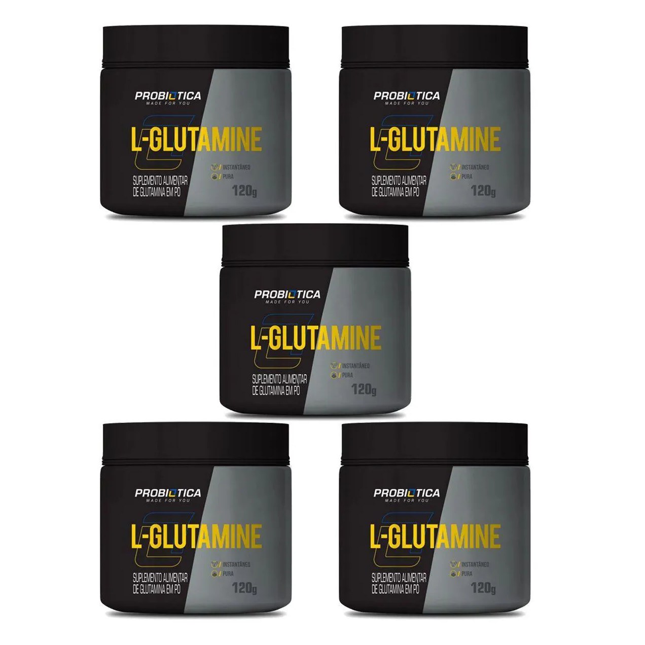 Kit 5X L-Glutamine – 120G – Probiótica