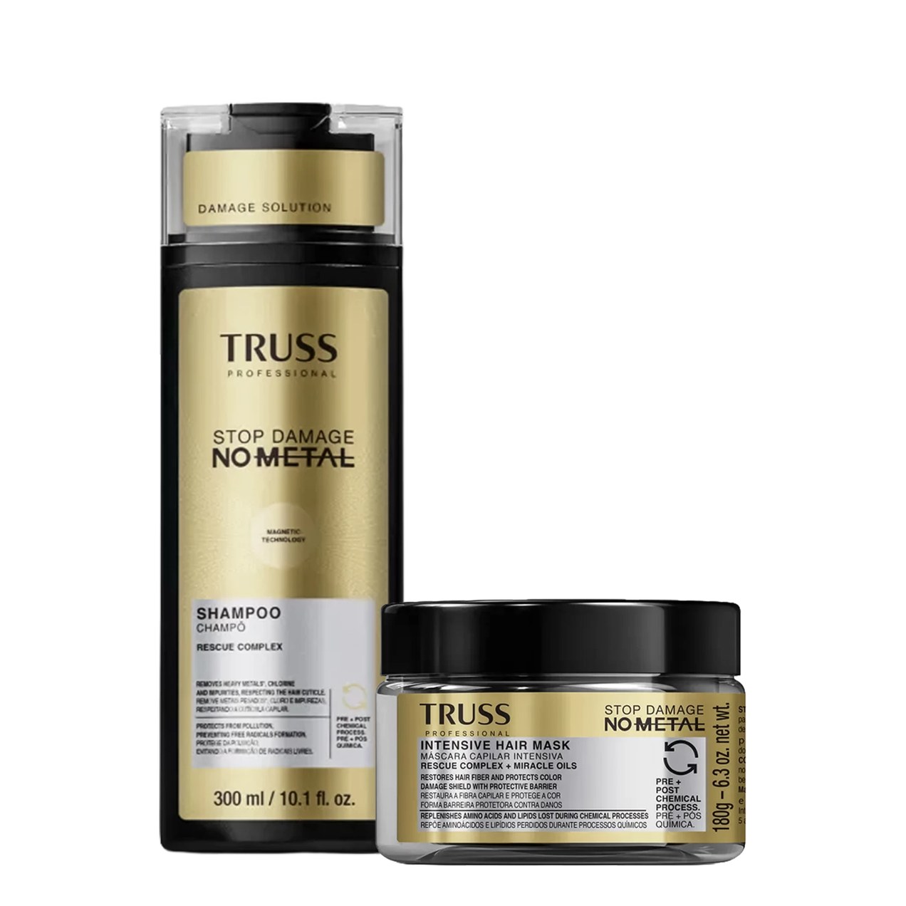 Kit TRUSS No Metal Stop Damage Duo (2 Produtos)