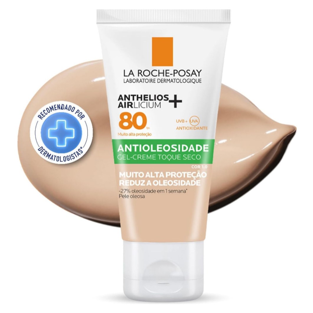 Protetor Solar Facial La Roche-Posay Anthelios Airlicium+ FPS80 Cor 1.0 40g