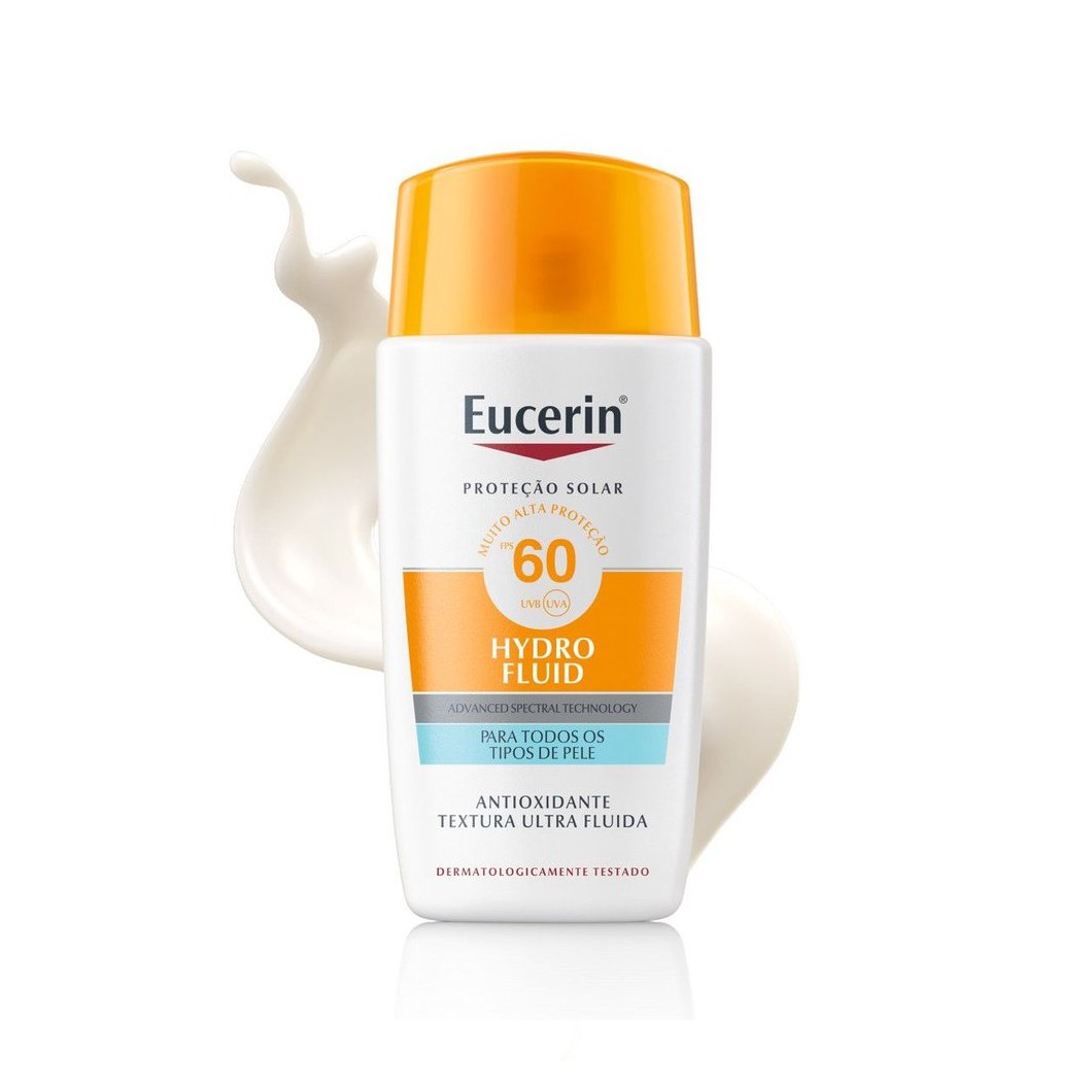 Protetor Solar Facial Eucerin Sun Hydro Fluid FPS60 50ml