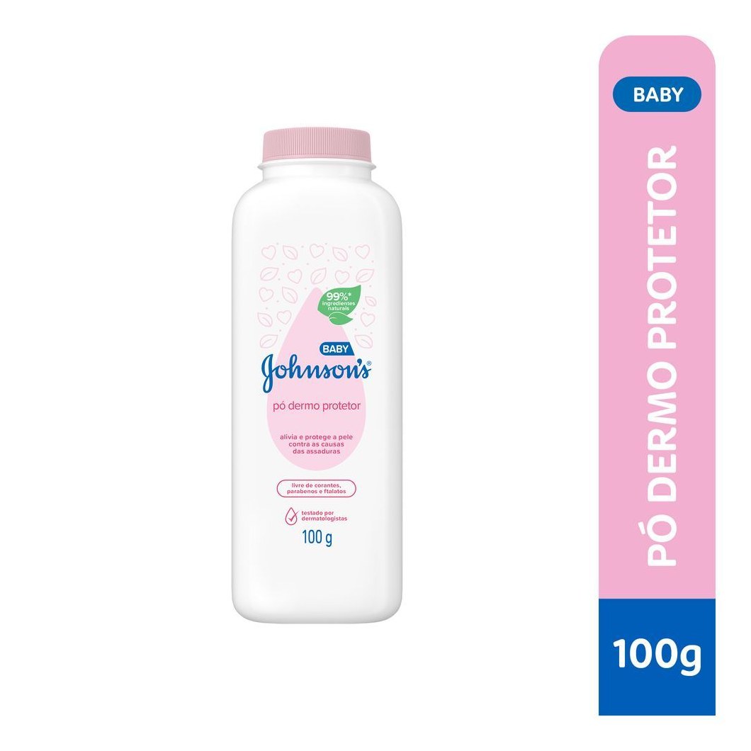 Talco Infantil Johnson's Baby Dermo Protetor Original 100g