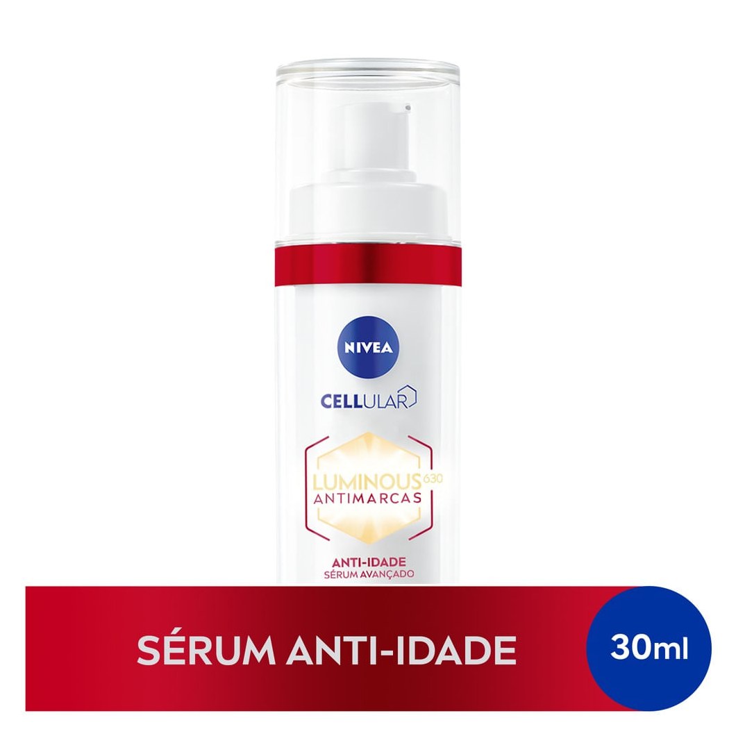 Sérum Facial Nivea Cellular Luminous 630 Antimarcas Anti Idade com Ácido Hialurônico 30ml