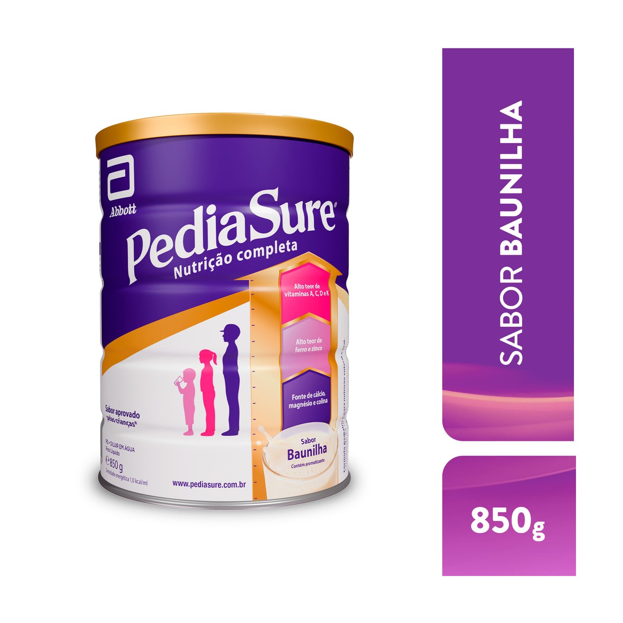 Suplemento Alimentar Infantil Pediasure Complete Sabor Baunilha +4 Anos 850g