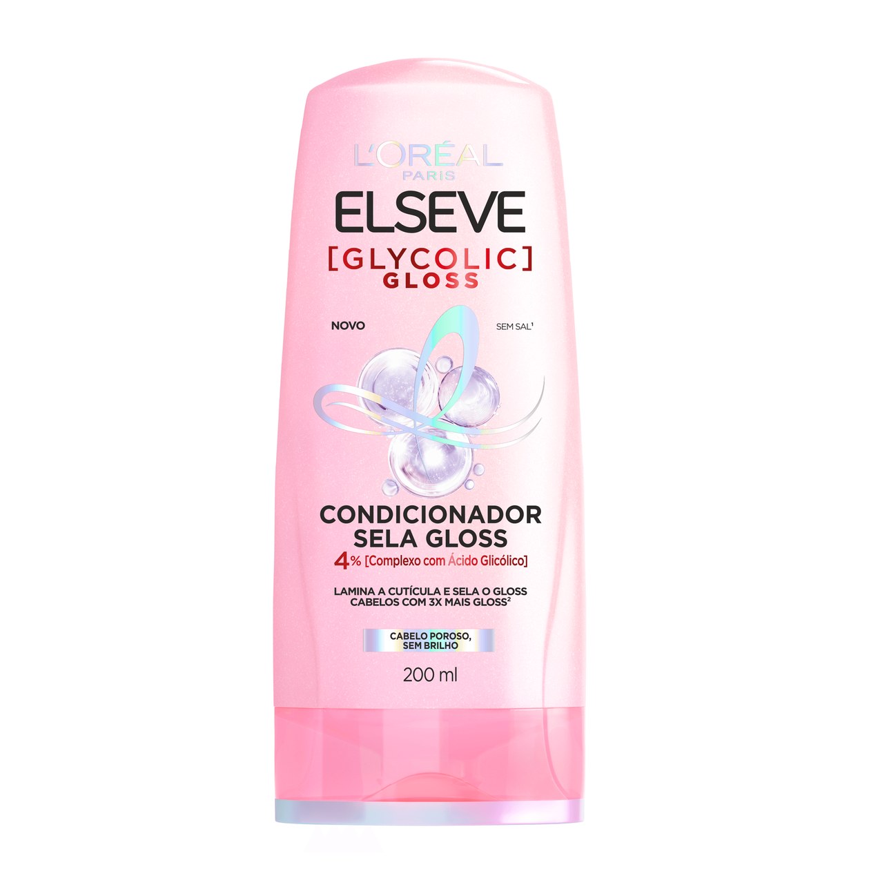 Condicionador Elseve Glycolic Gloss Sela Gloss 200ml