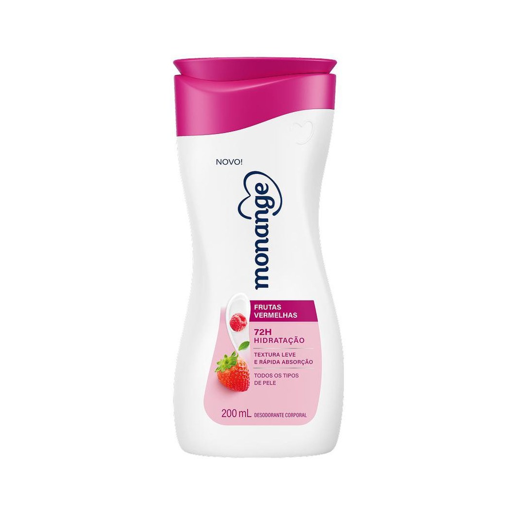 Hidratante Monange Frutas Vermelhas Hidratação Essencial com Ação Desodorante 200ml