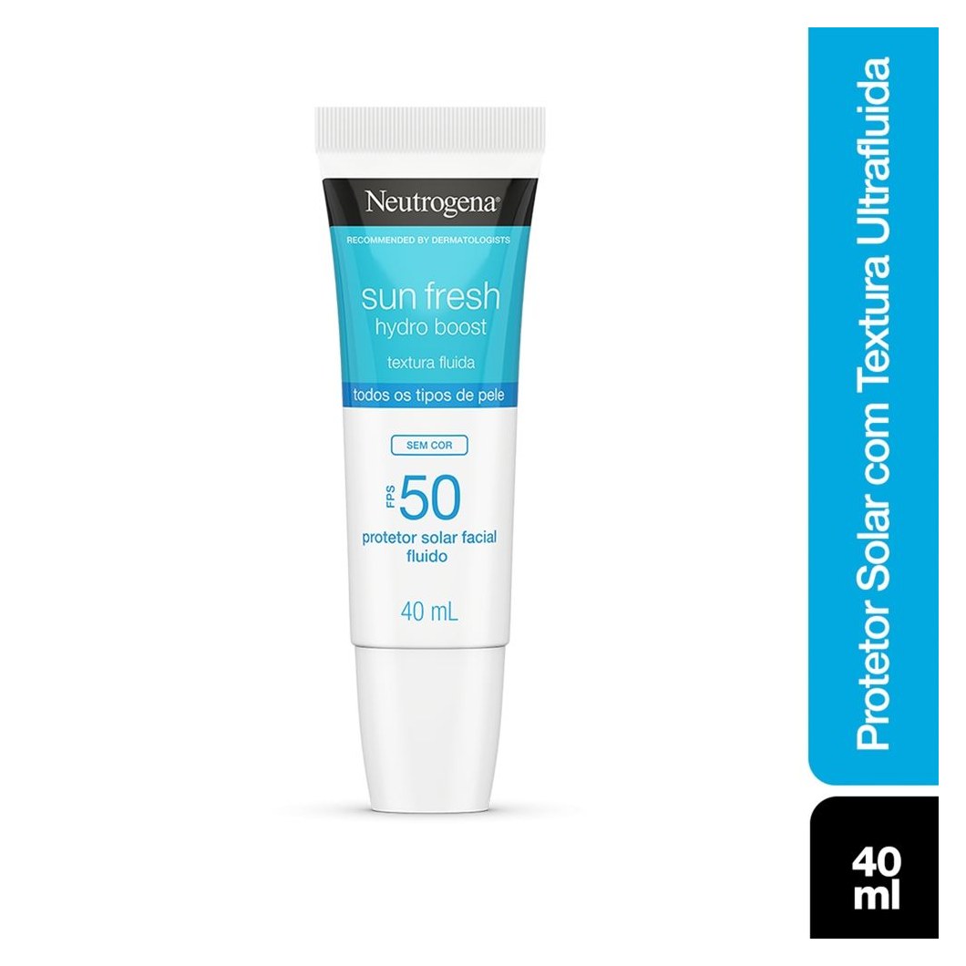 Protetor Solar Facial Neutrogena Sun Fresh Hydro Boost FPS50 Sem Cor 40ml