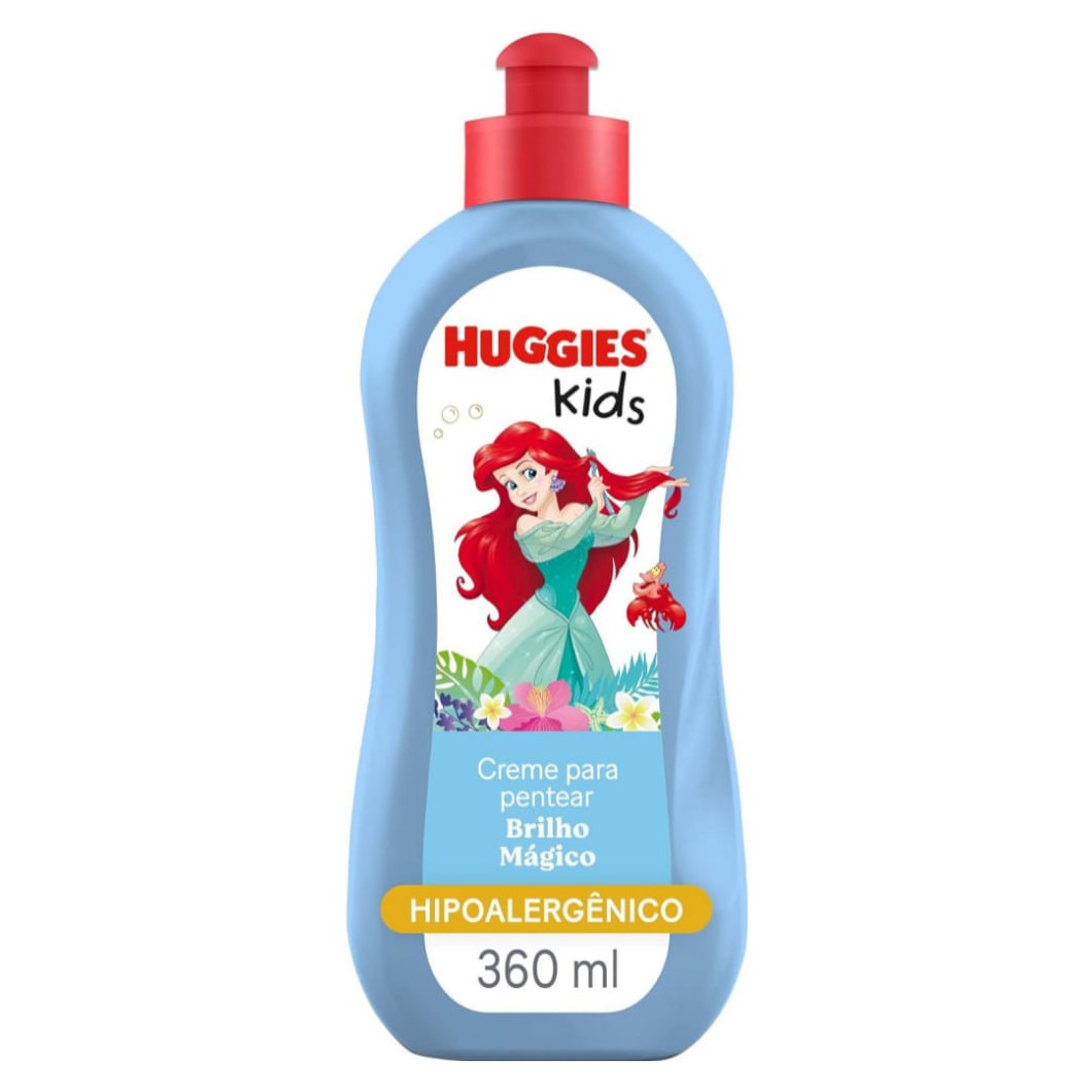 Creme para Pentear Infantil Huggies Kids Brilho Mágico 360ml