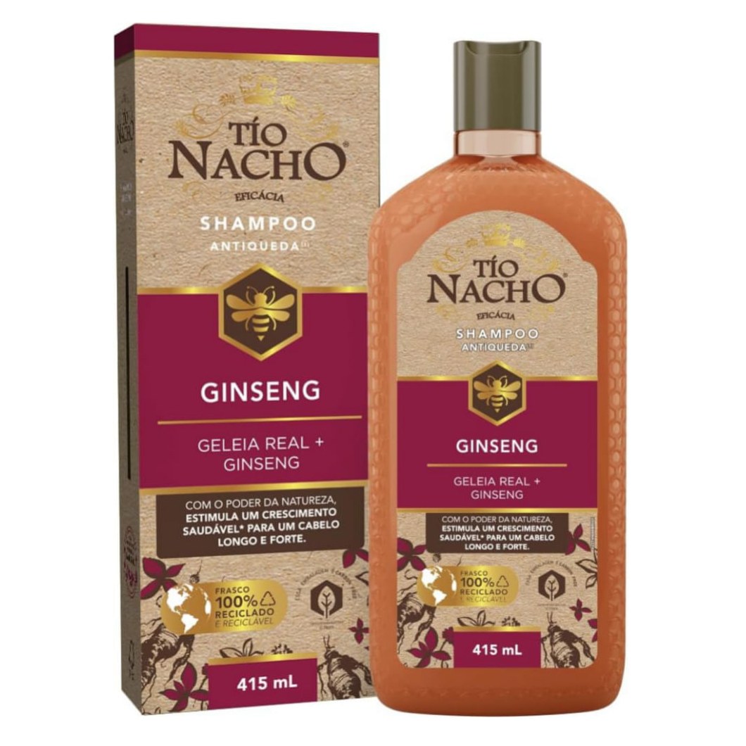Shampoo Tío Nacho Ginseng Antiqueda 415ml