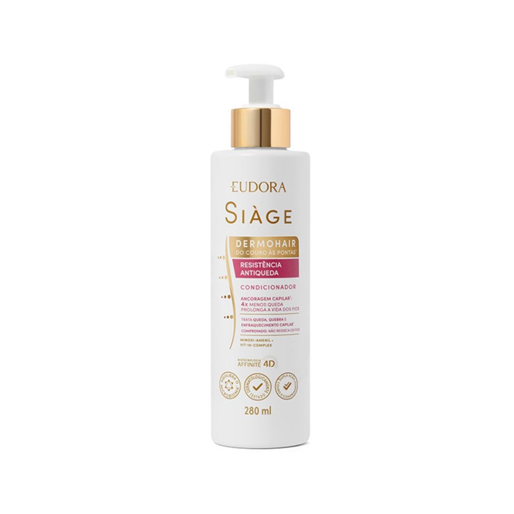 Condicionador Eudora Siàge DermoHair Resistência Antiqueda 280ml