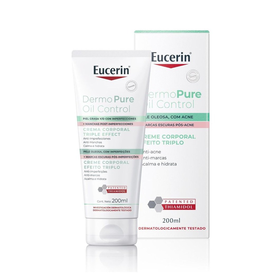 Creme Corporal Eucerin DermoPure Oil Control Efeito Triplo 200ml