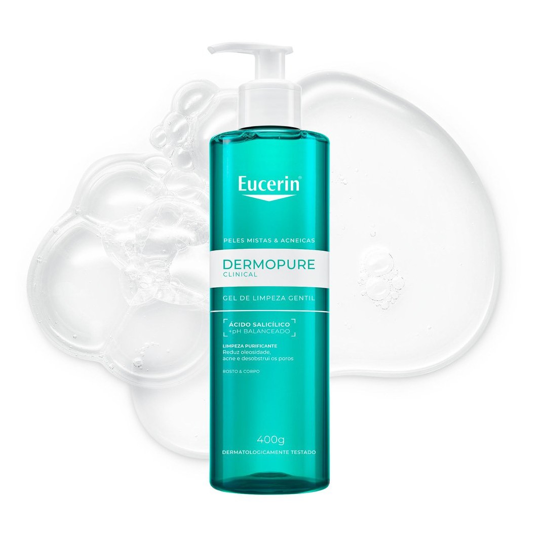 Gel de Limpeza Facial Eucerin DermoPure Oil Control Gentil 400g