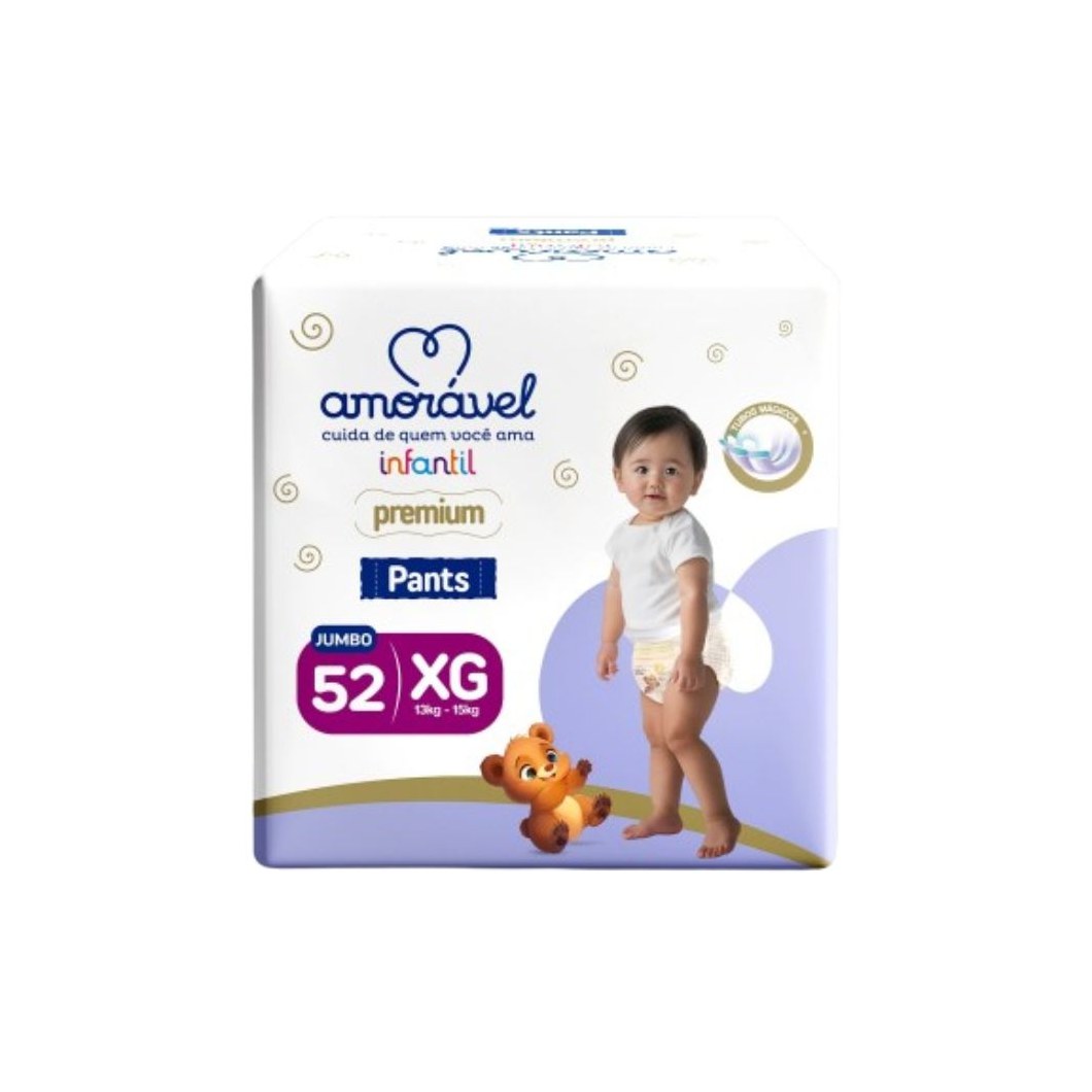 Fralda Amoravel Pants Xg 52 Unidades