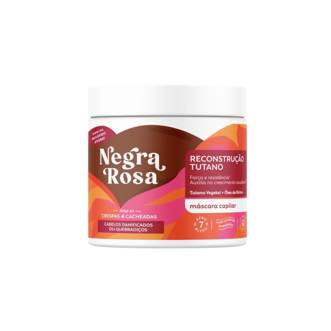Máscara Negra Rosa Reconstrução Tutano 500g