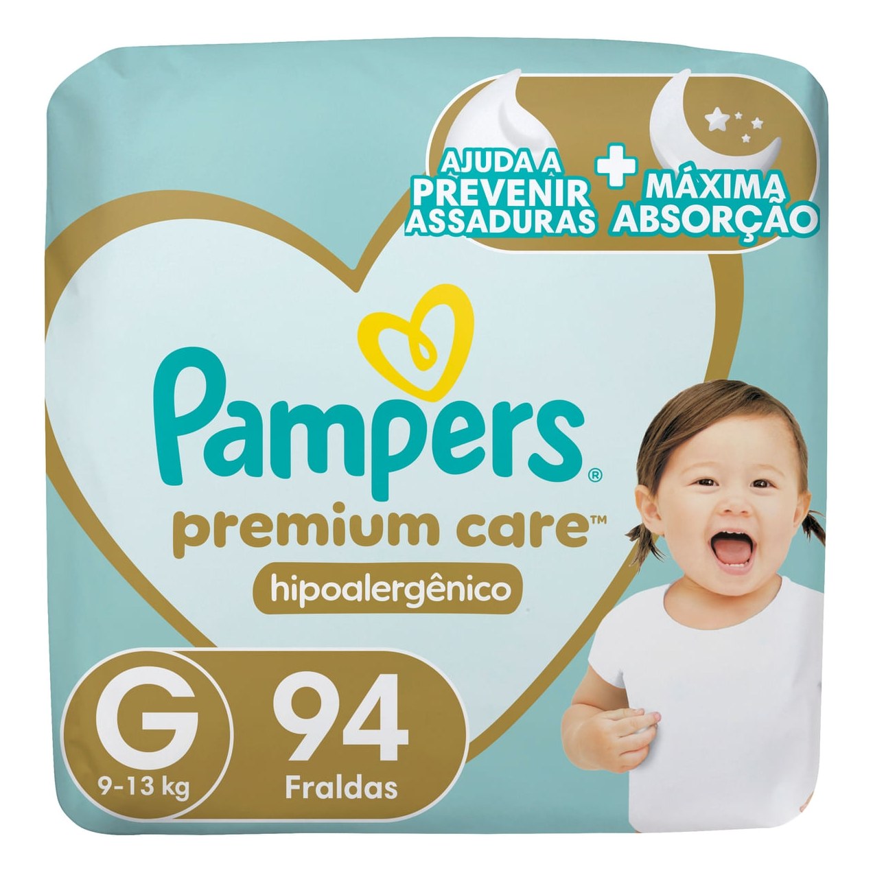 Fralda Infantil Pampers Premium Care G 94 Unidades