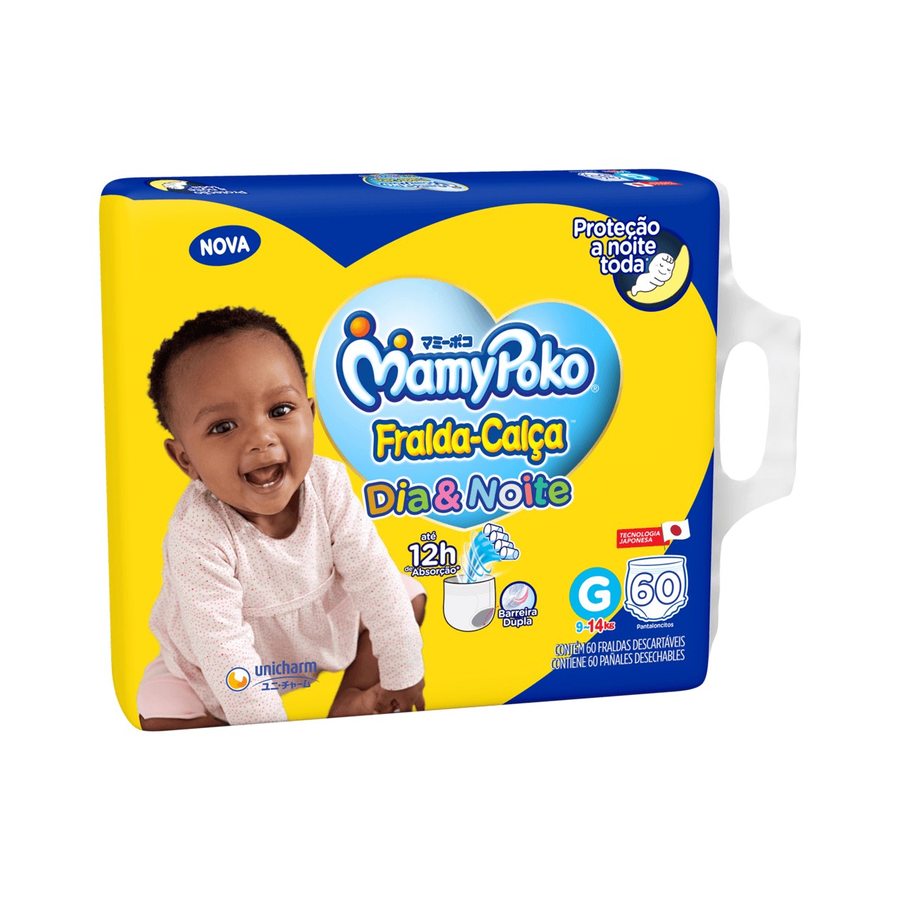 Fralda-Calça MamyPoko Dia & Noite G 60 Unidades