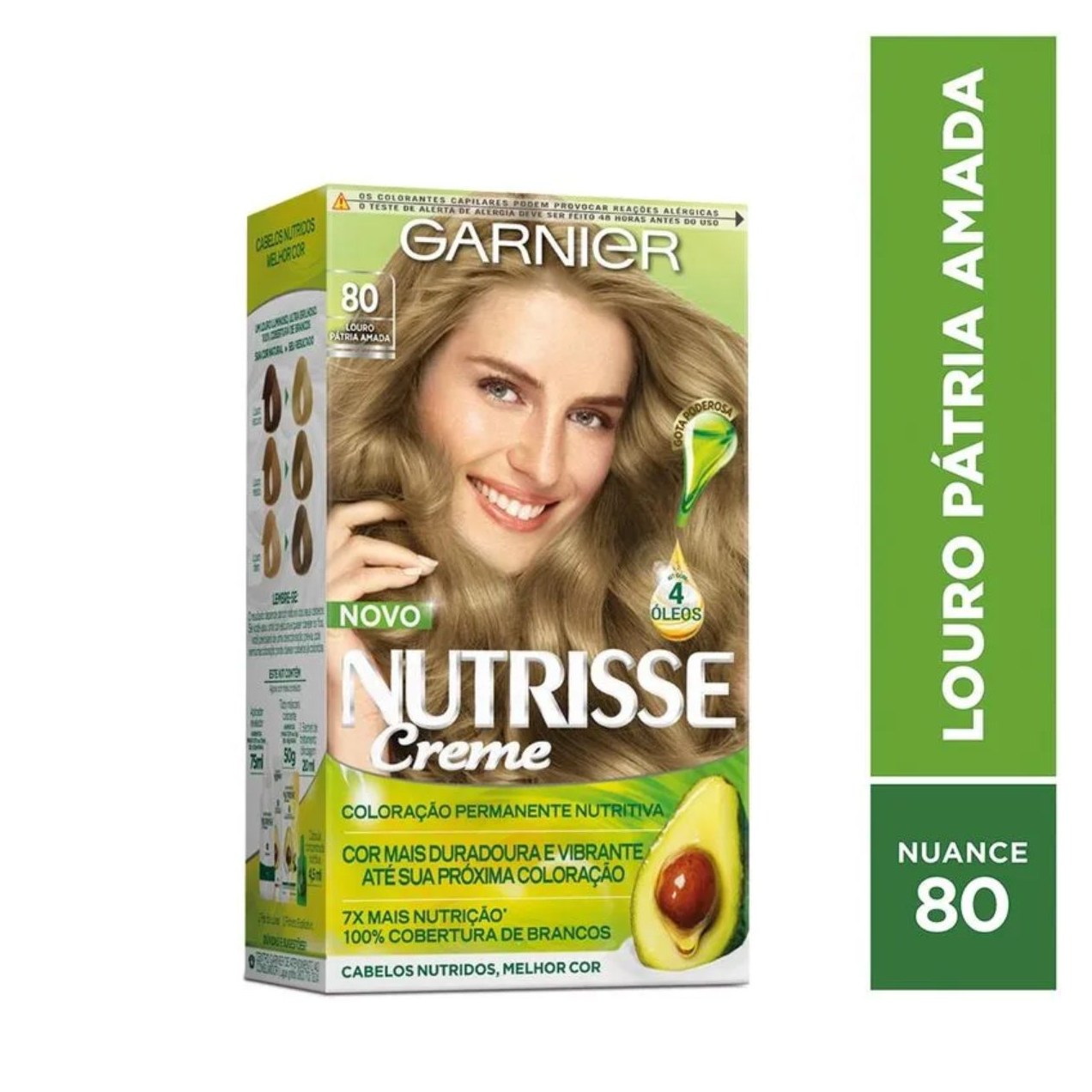 Coloração Nutrisse Creme 80 Louro Patria Amada
