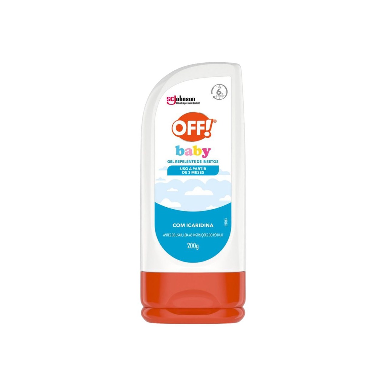 Repelente De Insetos Gel Com Icaridina 6h Off! Baby Squeeze 200g