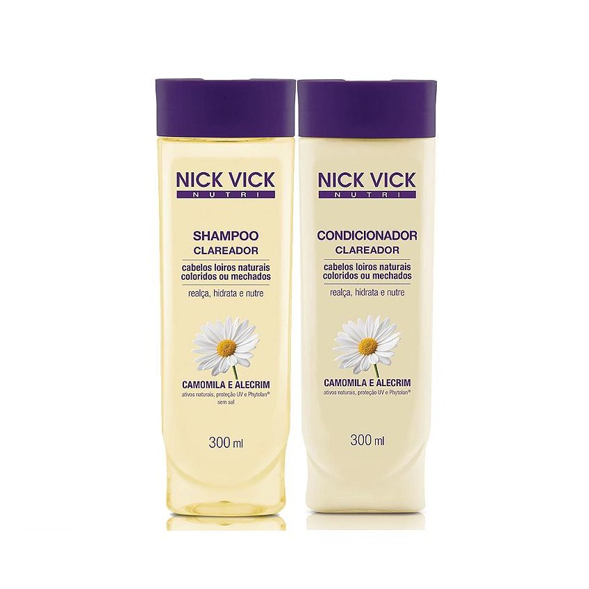 Nick Vick Nutri Clareador - Shampoo - Condicionador