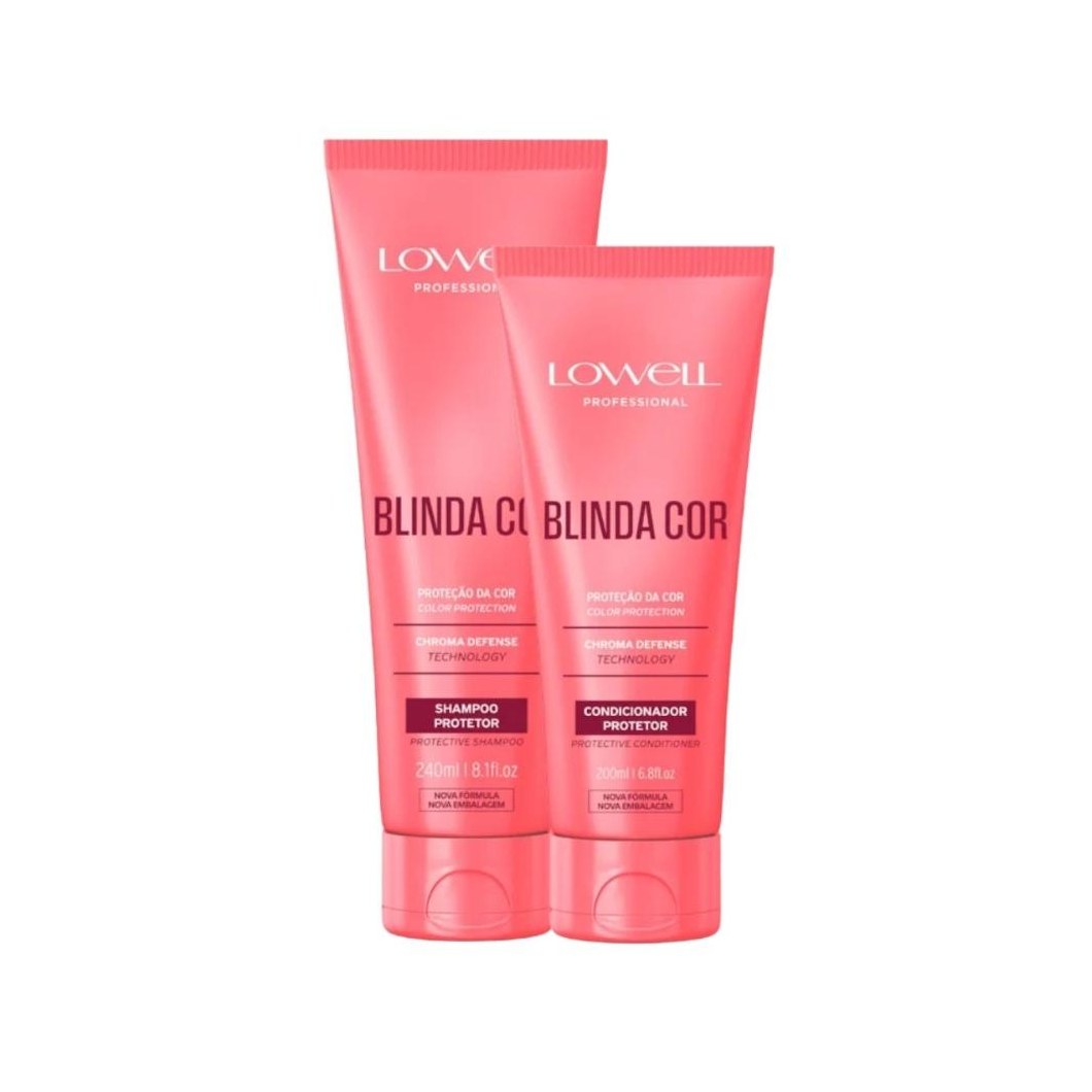 Lowell Blinda Cor - Kit Shampoo e Condicionador Protetor