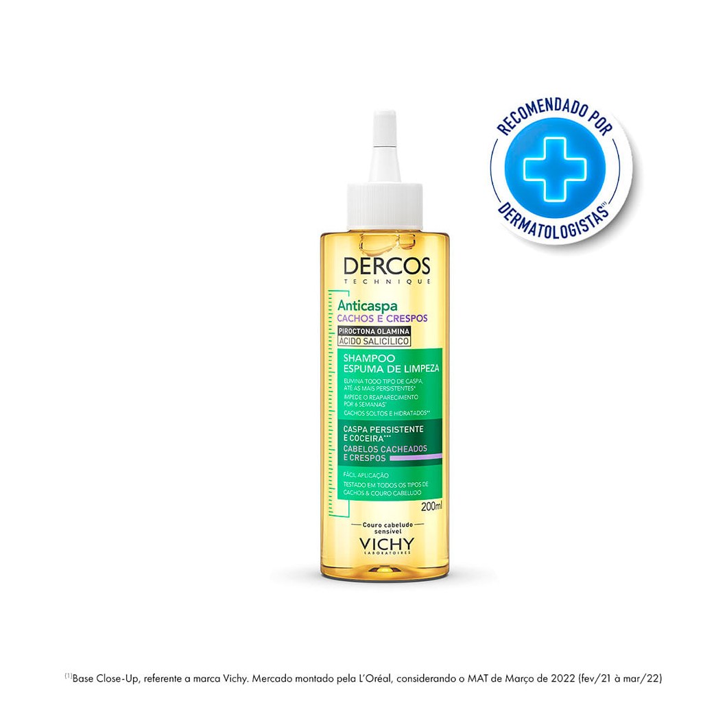Shampoo Dercos Espuma De Limpeza Anicaspa 200ml