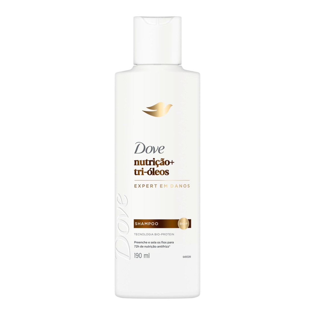 Shampoo Dove Nutrição + Tri-Óleos 190ml
