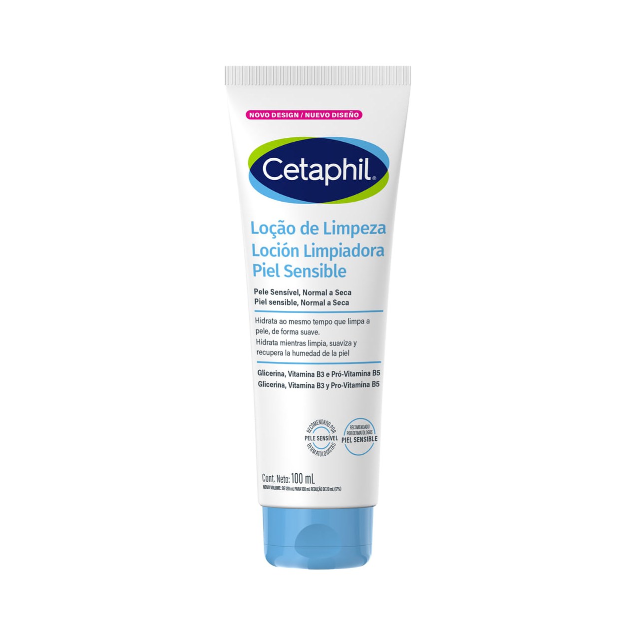 Loção De Limpeza Cetaphil Sem Fragrância Vitamina B3 E Pró-Vitamina B5 100ml