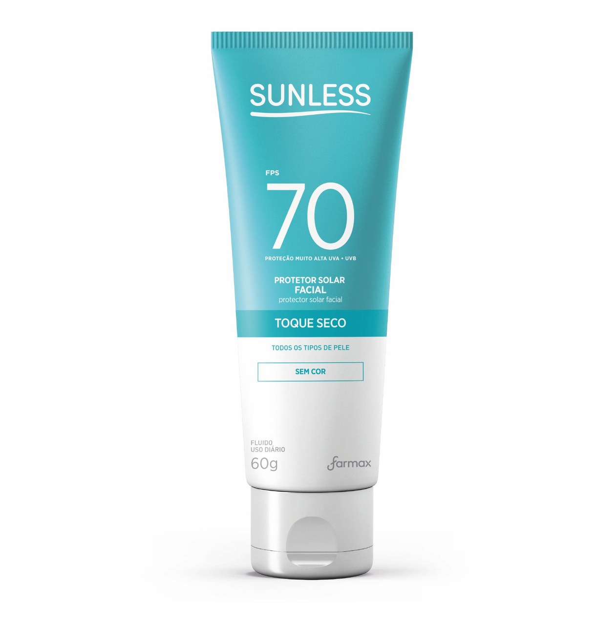 Protetor Solar Facial Sunless Sem Cor Fps70 60g