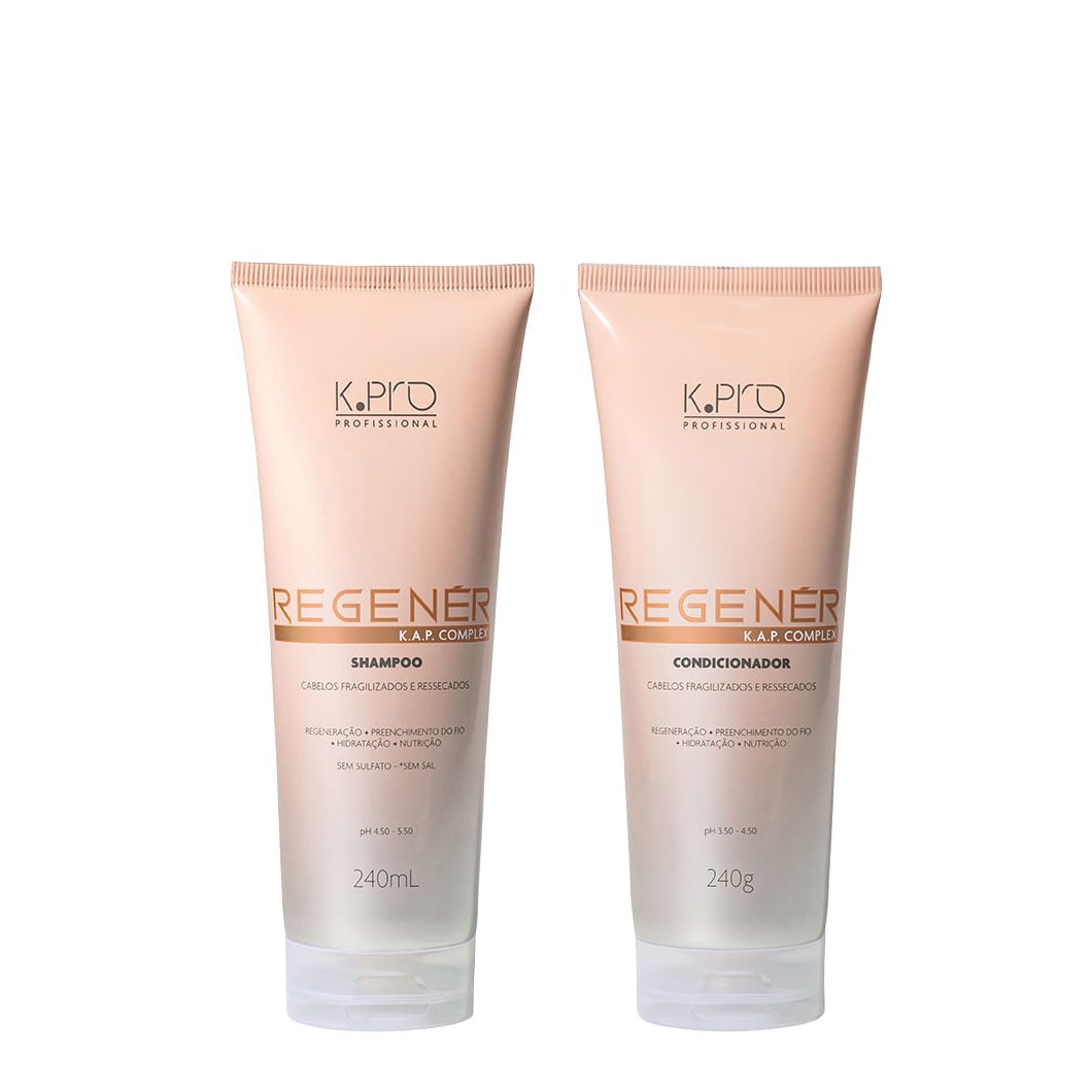 Kit K-Pro Profissional Regenér K.A.P Complex - Shampoo 240ml + Condicionador 240g