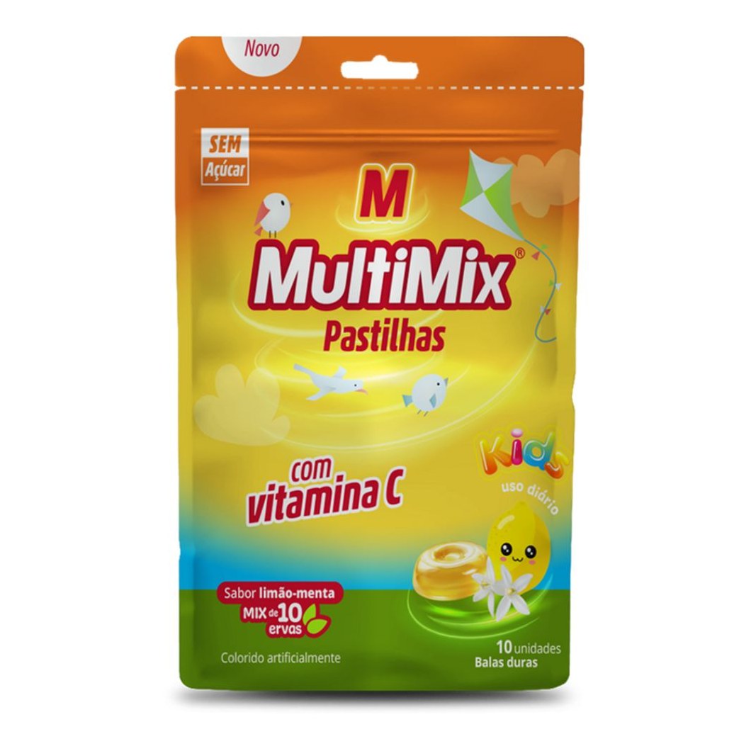 Multimix Gripes E Resfriados Infantil Limão-Menta 10 Balas Duras