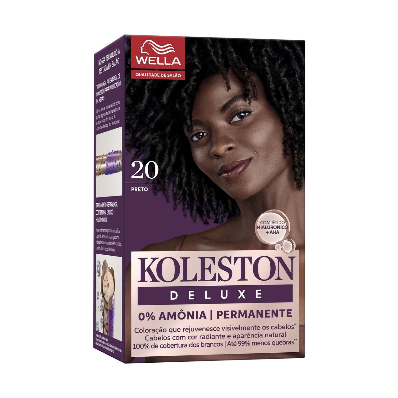 Tinta Para Cabelo Koleston Deluxe Preto 2.0