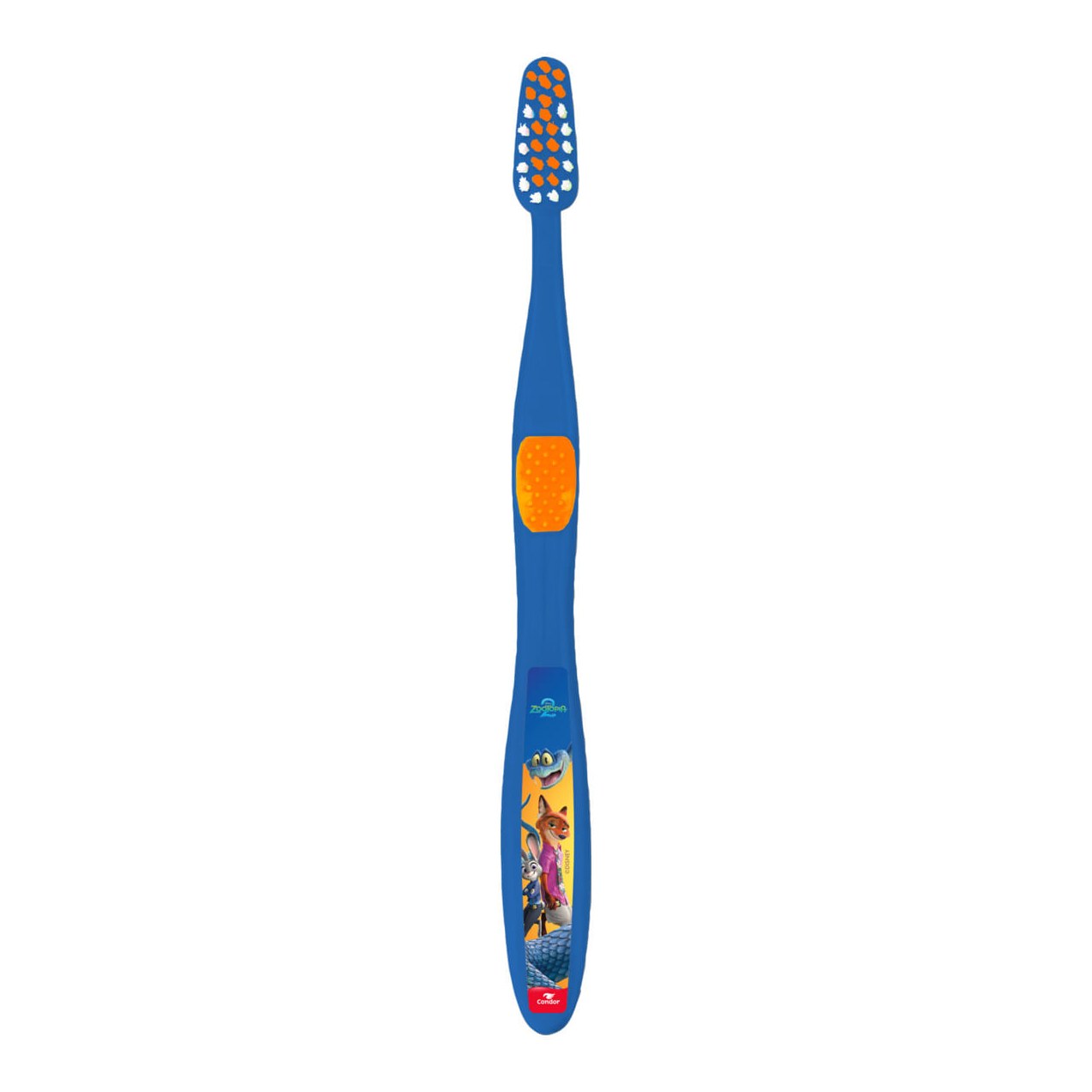 Escova Dental Infantil Condor Zootopia Macia 2 Júnior Cabeça 2 Unidades