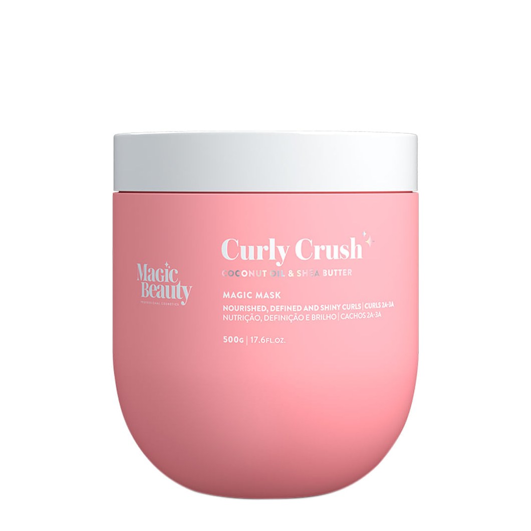 Magic Beauty - Curly Crush 2A a 3A - Máscara de Nutrição - 500g