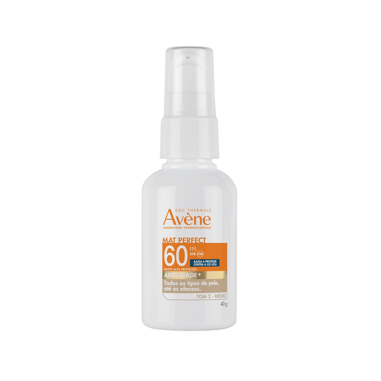 Protetor Solar Facial Avène Tom Médio Mat Perfect Anti-Idade Fps60 40g