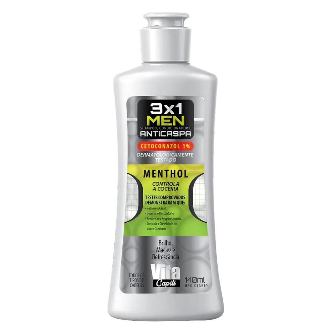 Muriel - Anticaspa Menthol 3 em 1 - Shampoo - 140ml