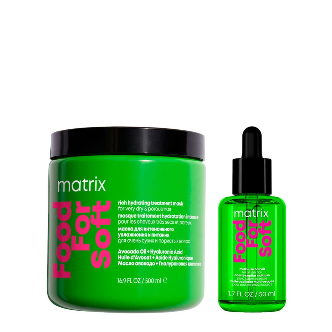 Matrix - Food For Soft - Kit Óleo 50ml + Máscara 500ml